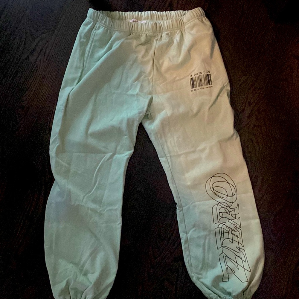 Xl thick green sweat pants